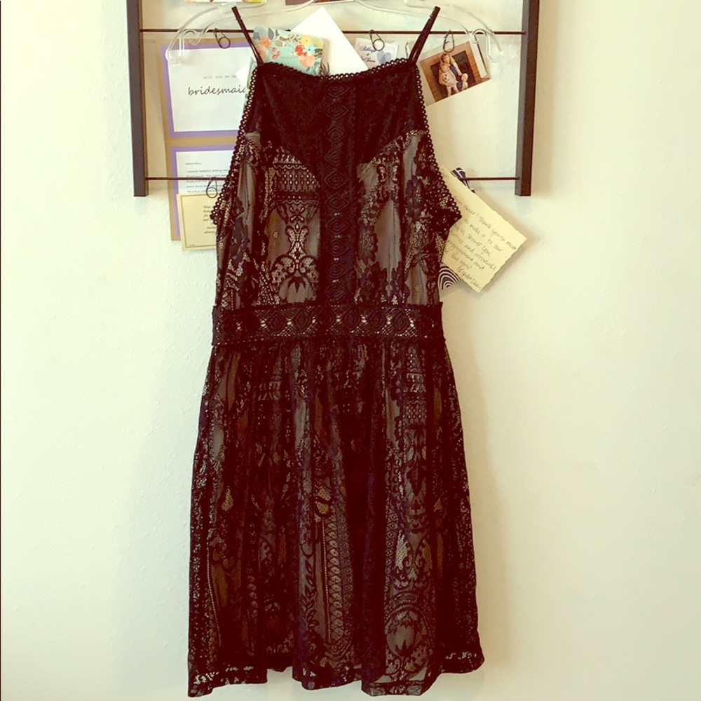 Black Lace Cocktail Dress